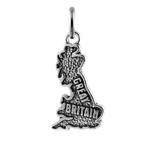 Sterling Silver Britain Charm