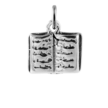 Sterling Silver Book Charm