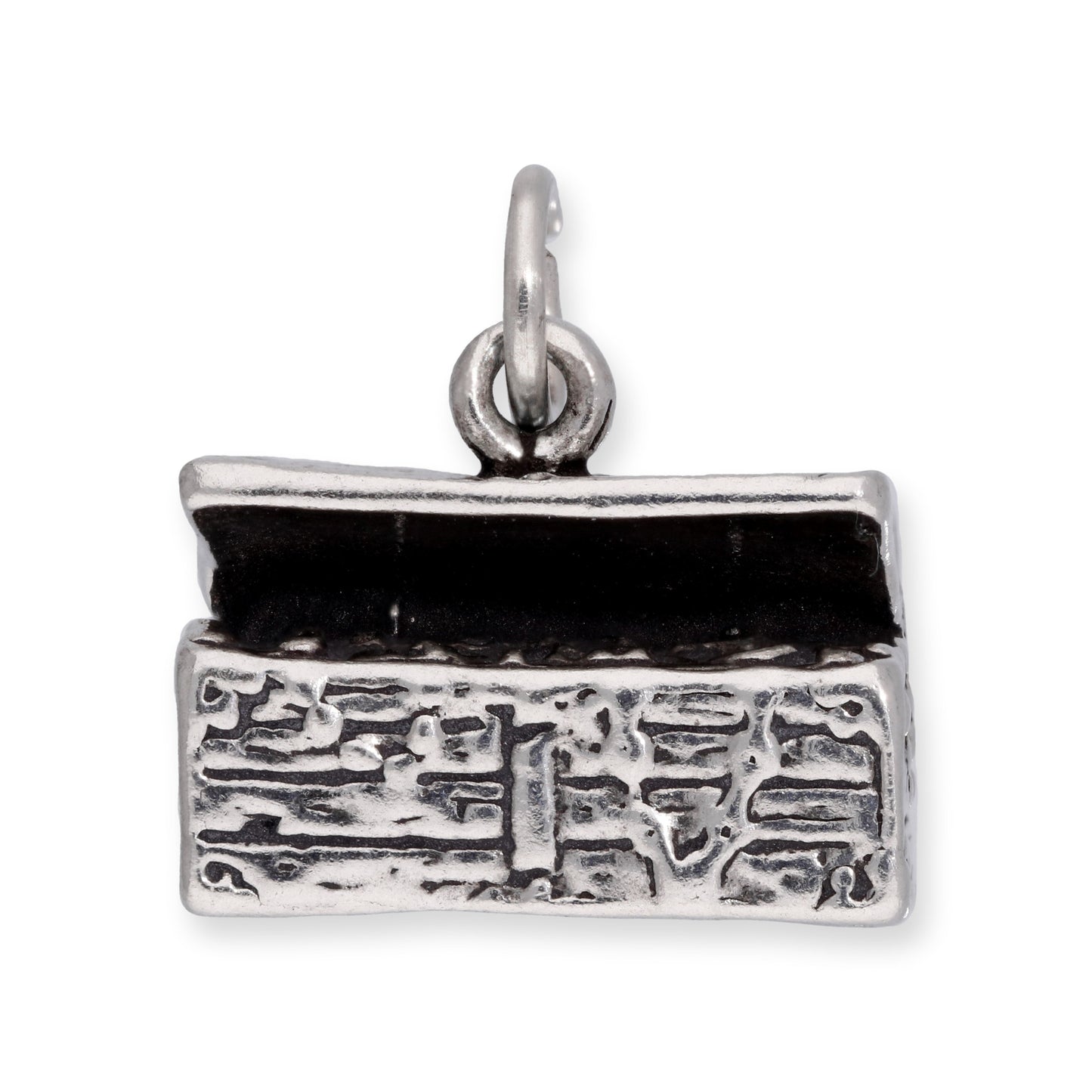 Sterling Silver Open Treasure Chest Charm
