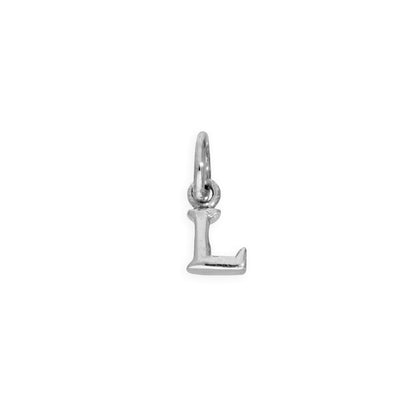 Tiny Sterling Silver Alphabet Letter Charm A - Z