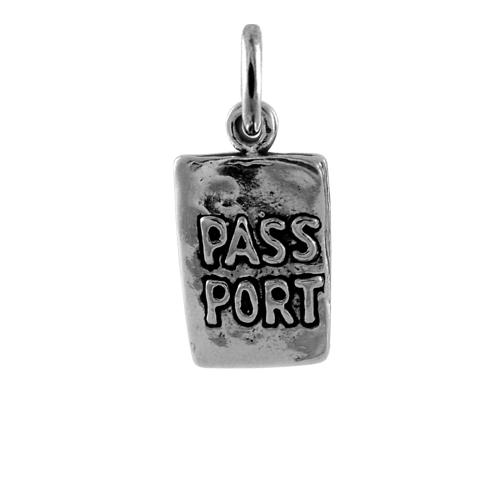 Sterling Silver Passport Charm