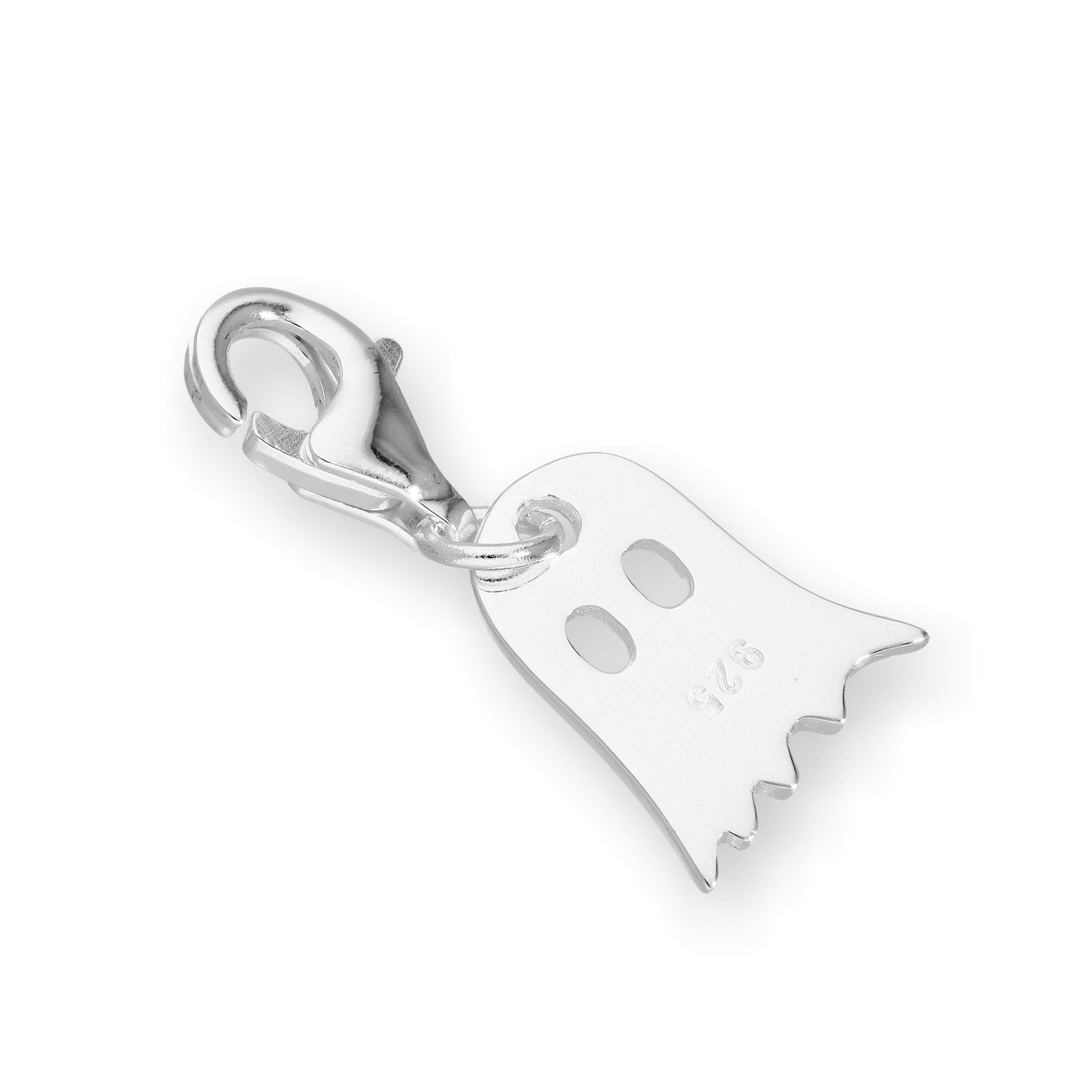 Sterling Silver Ghost Clip on Charm