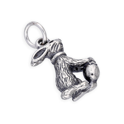 Sterling Silver Easter Bunny w Easter Egg Charm