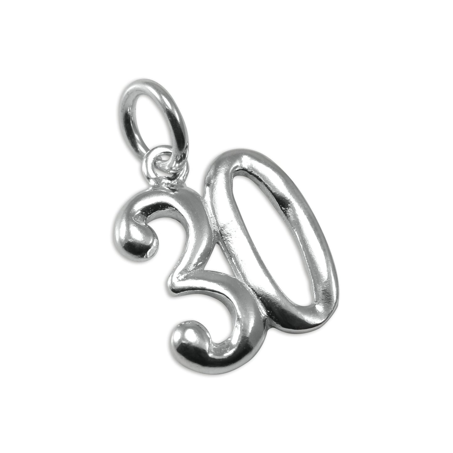 Sterling Silver Birthday Number Charms