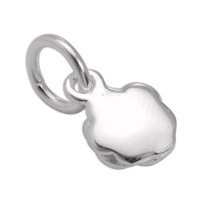 Small Sterling Silver Rose Bud Charm