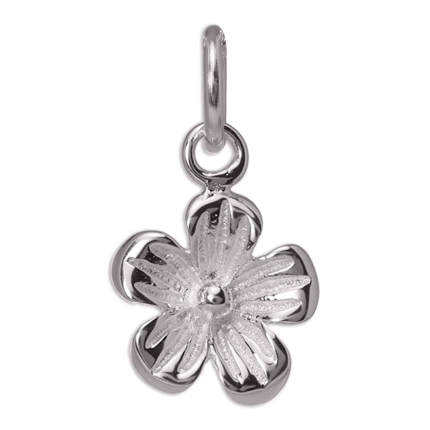 Simple Sterling Silver Flower Charm