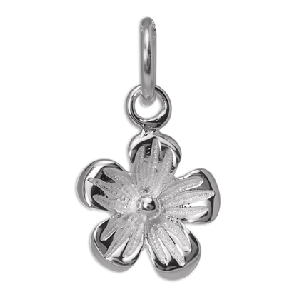 Simple Sterling Silver Flower Charm