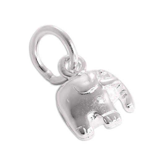 Tiny Sterling Silver Elephant Charm