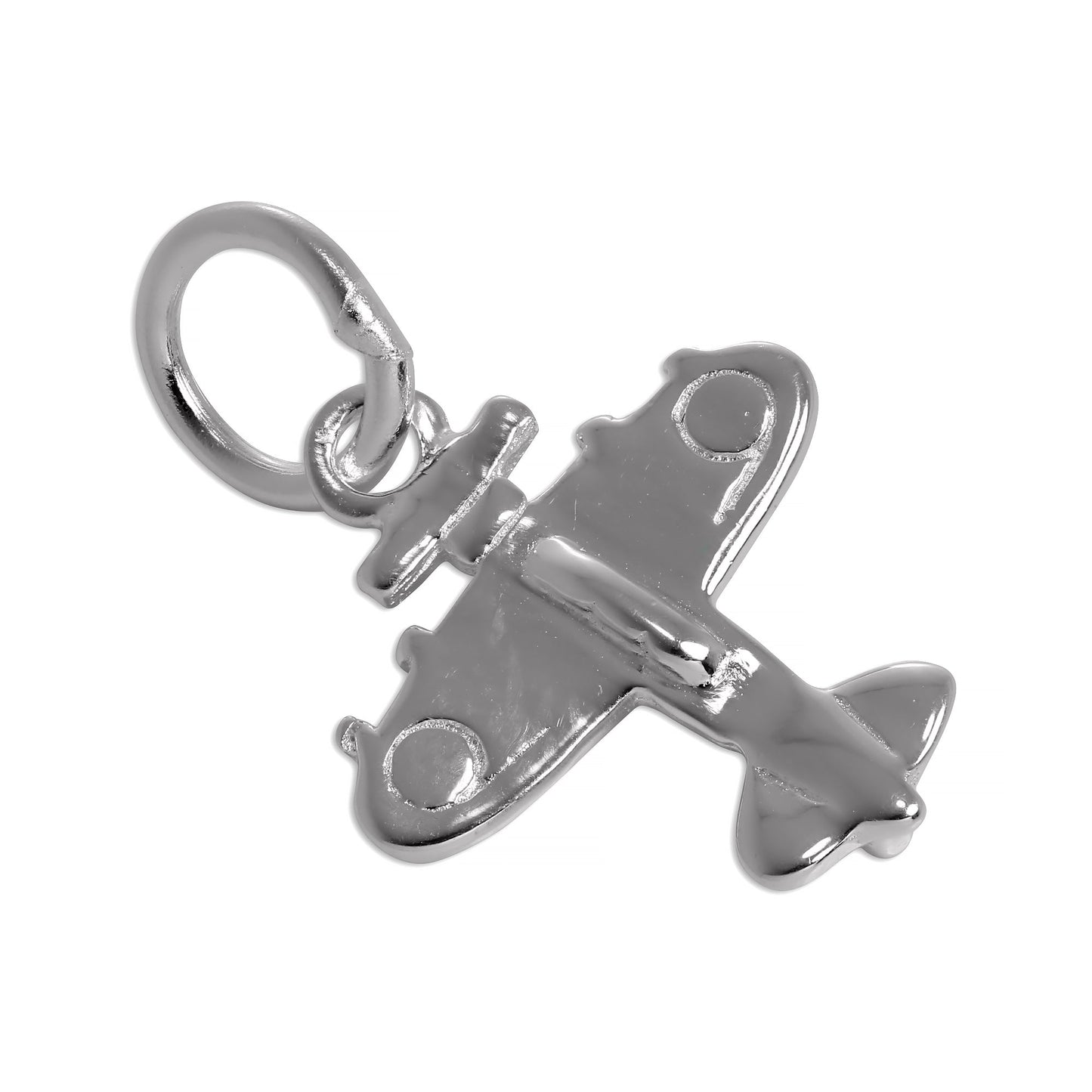 Sterling Silver Spitfire Plane Charm