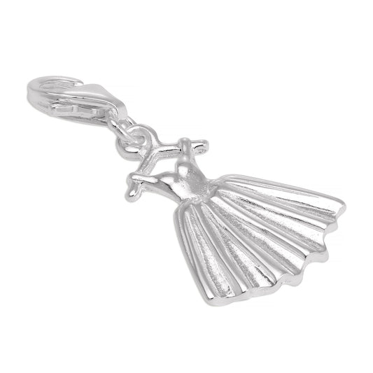 Sterling Silver Dress Clip on Charm