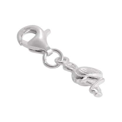 Sterling Silver Flamingo Clip on Charm