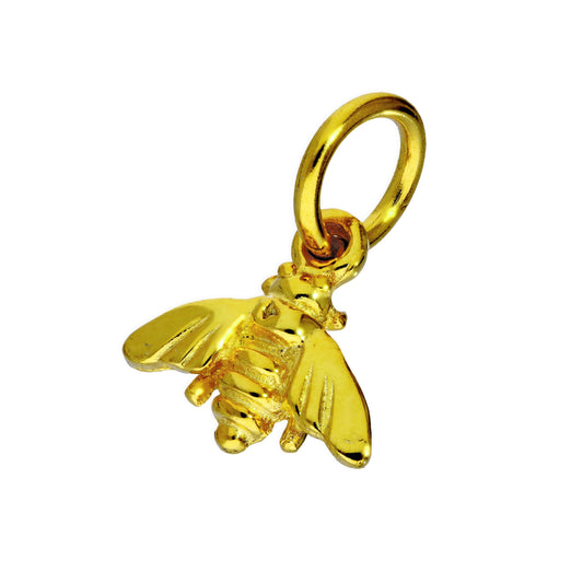 Gold Plated Sterling Silver Bumble Bee Charm