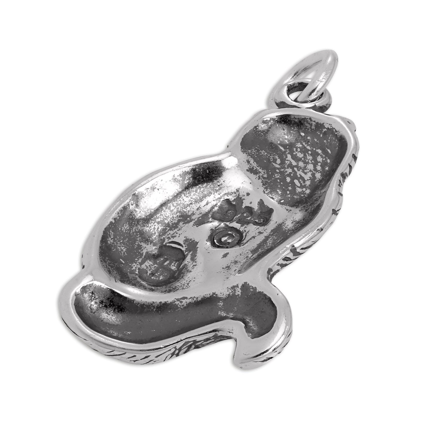 Sterling Silver Sitting Cat Charm