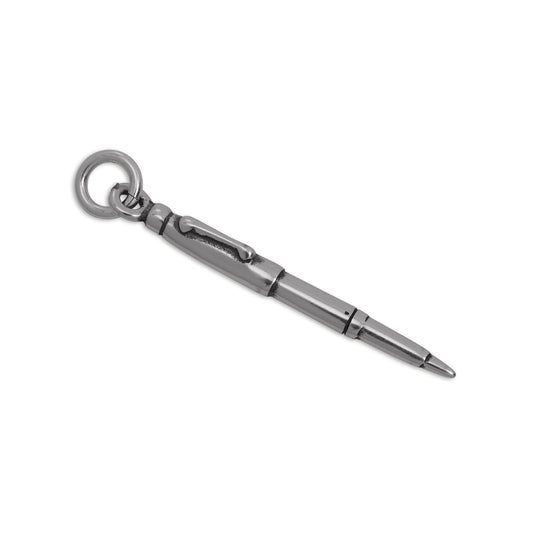 Sterling Silver Classic Fountain Pen Charm