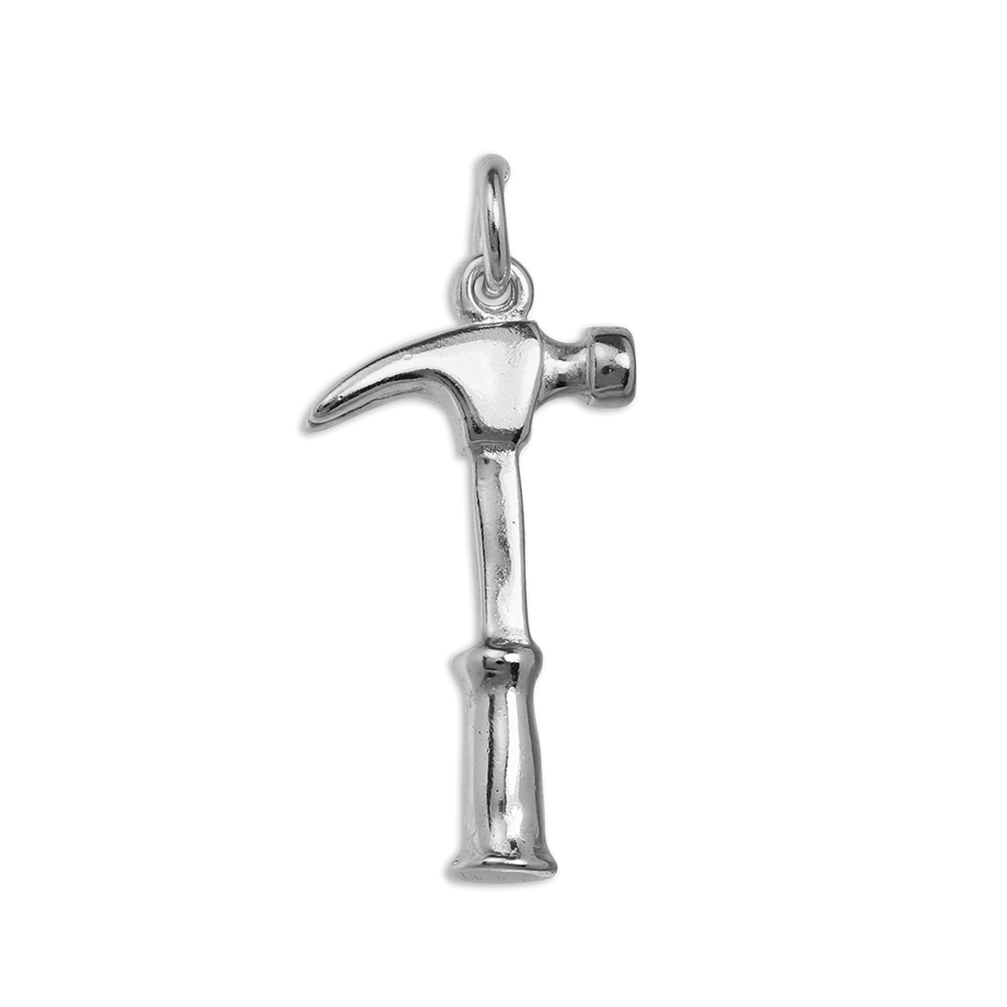 Sterling Silver 3D Hammer Charm