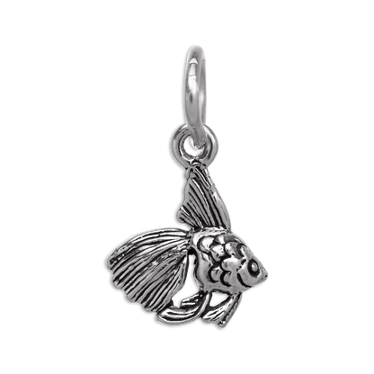 Tiny Sterling Silver Angelfish Charm