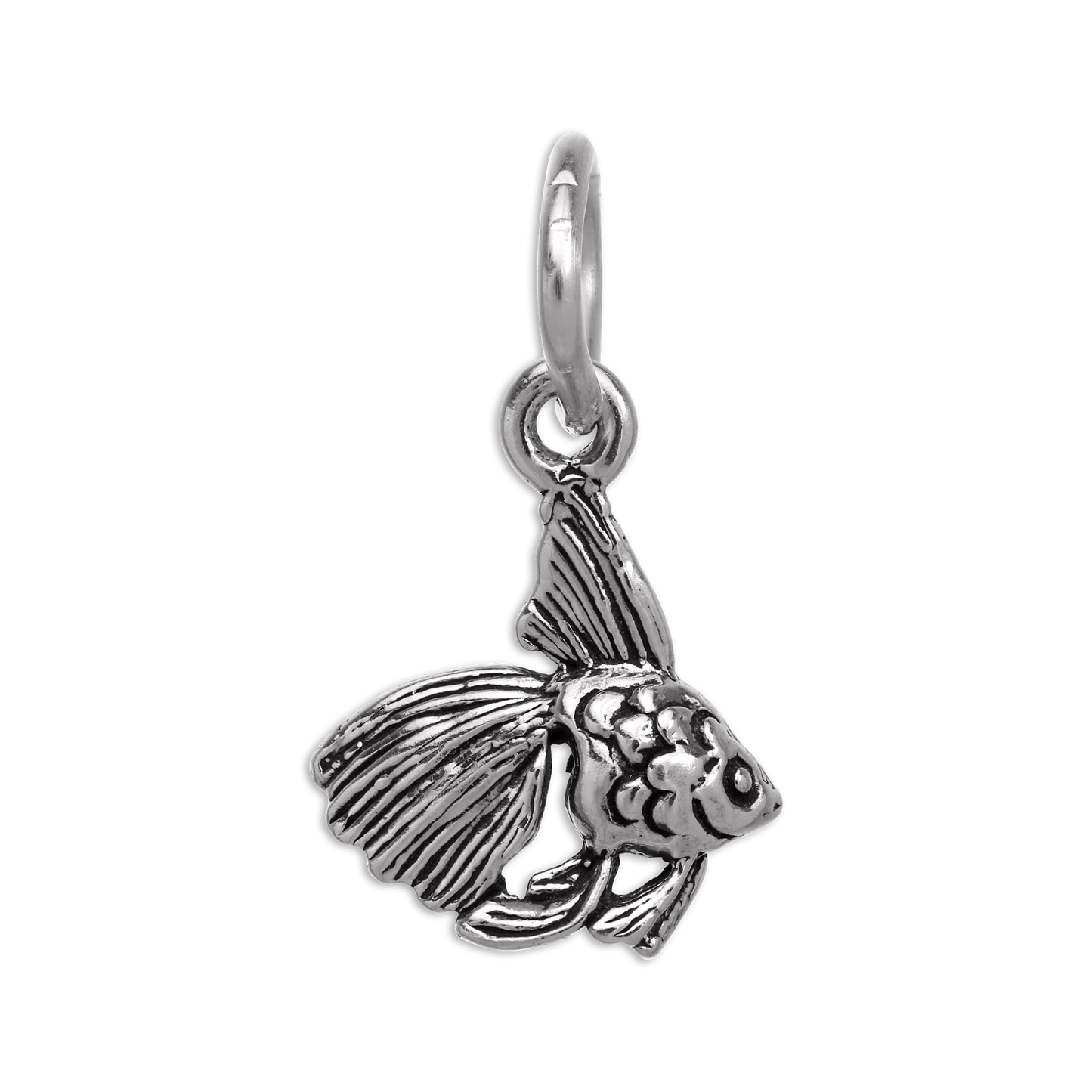Tiny Sterling Silver Angelfish Charm