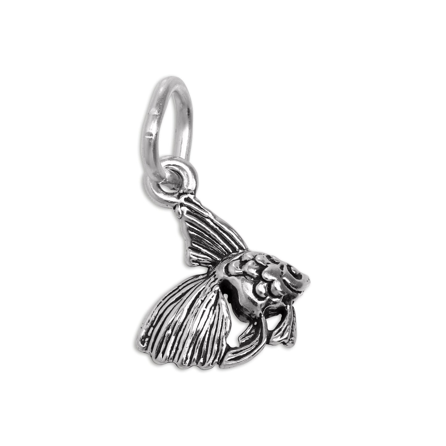 Tiny Sterling Silver Angelfish Charm
