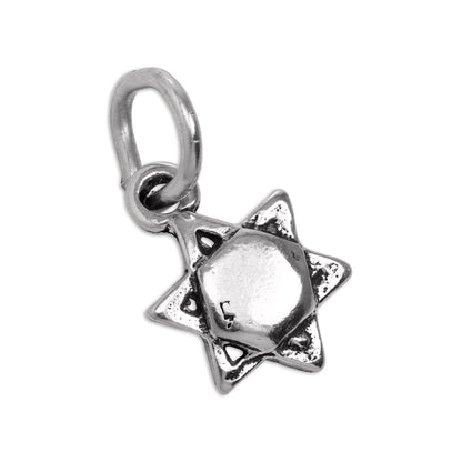 Tiny Sterling Silver Star of David Charm