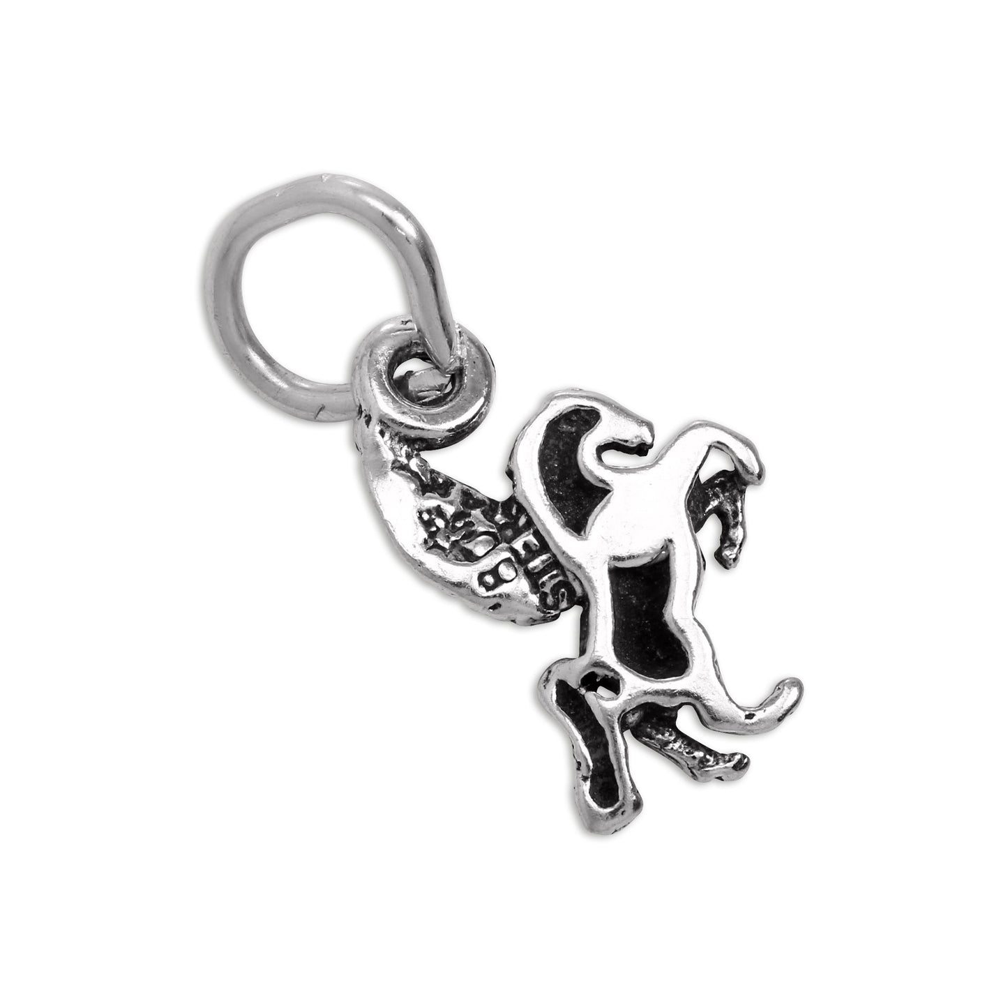 Tiny Sterling Silver Pegasus Charm