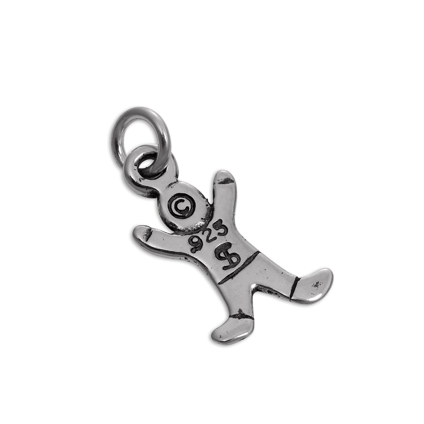 Sterling Silver Gingerbread Man Charm