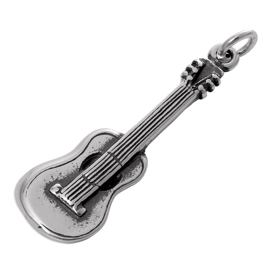 Sterling Silver Acoustic Guitar Charm