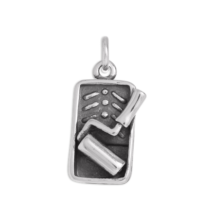 Sterling Silver Paint Roller & Tray Charm