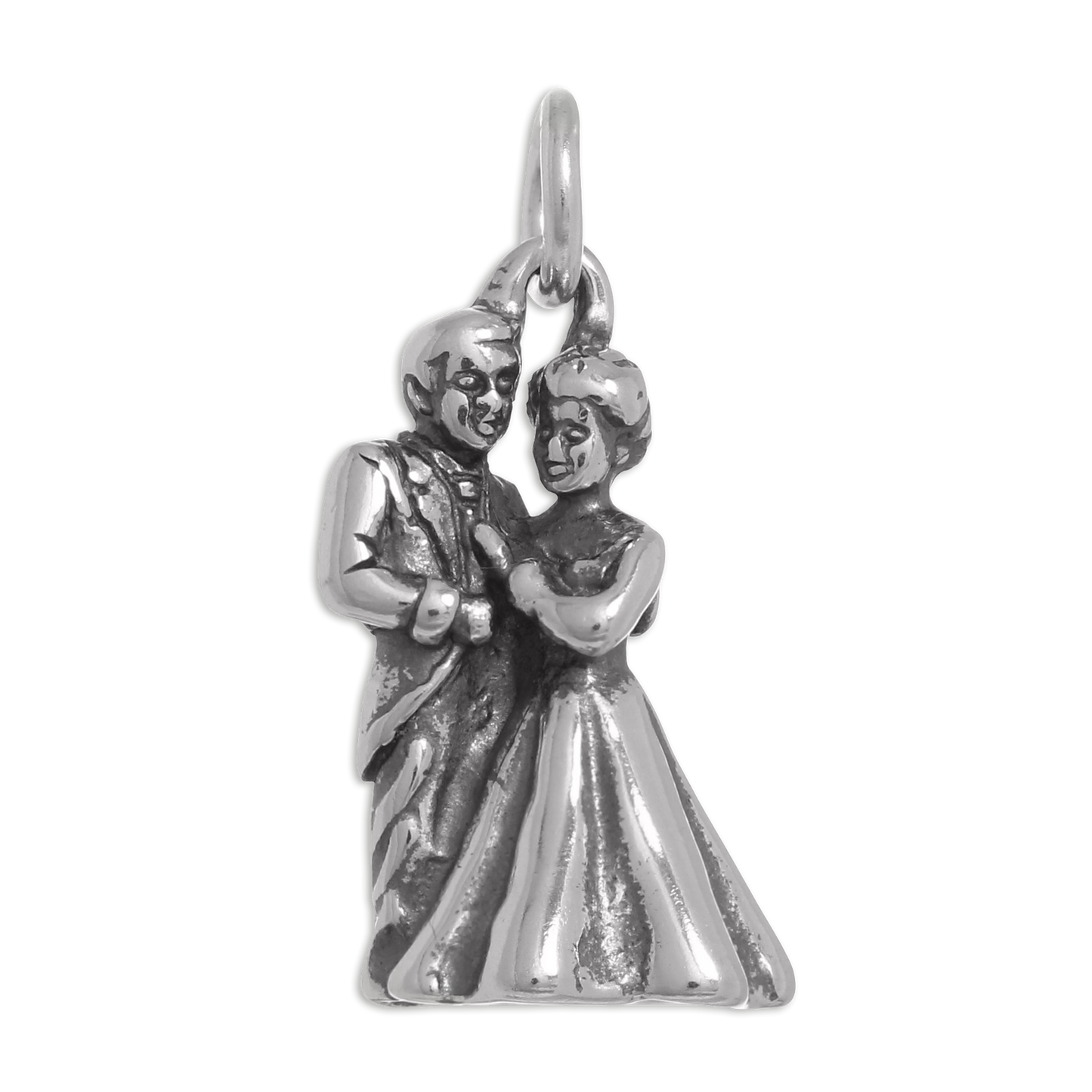 Sterling Silver Bride & Groom Charm