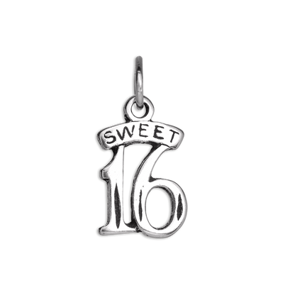 Sterling Silver Sweet 16 Birthday Charm