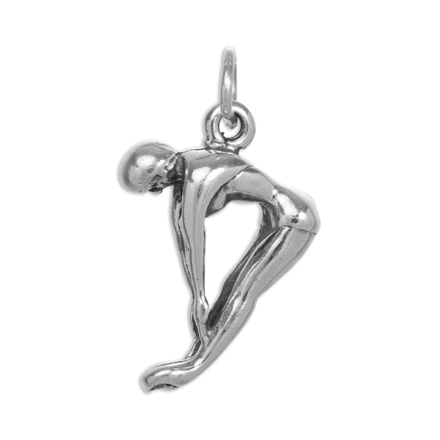 Sterling Silver Female Diver Charm