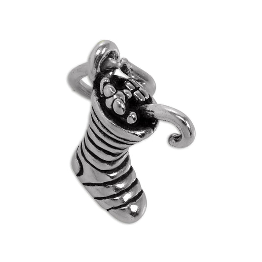 Sterling Silver Christmas Stocking Charm