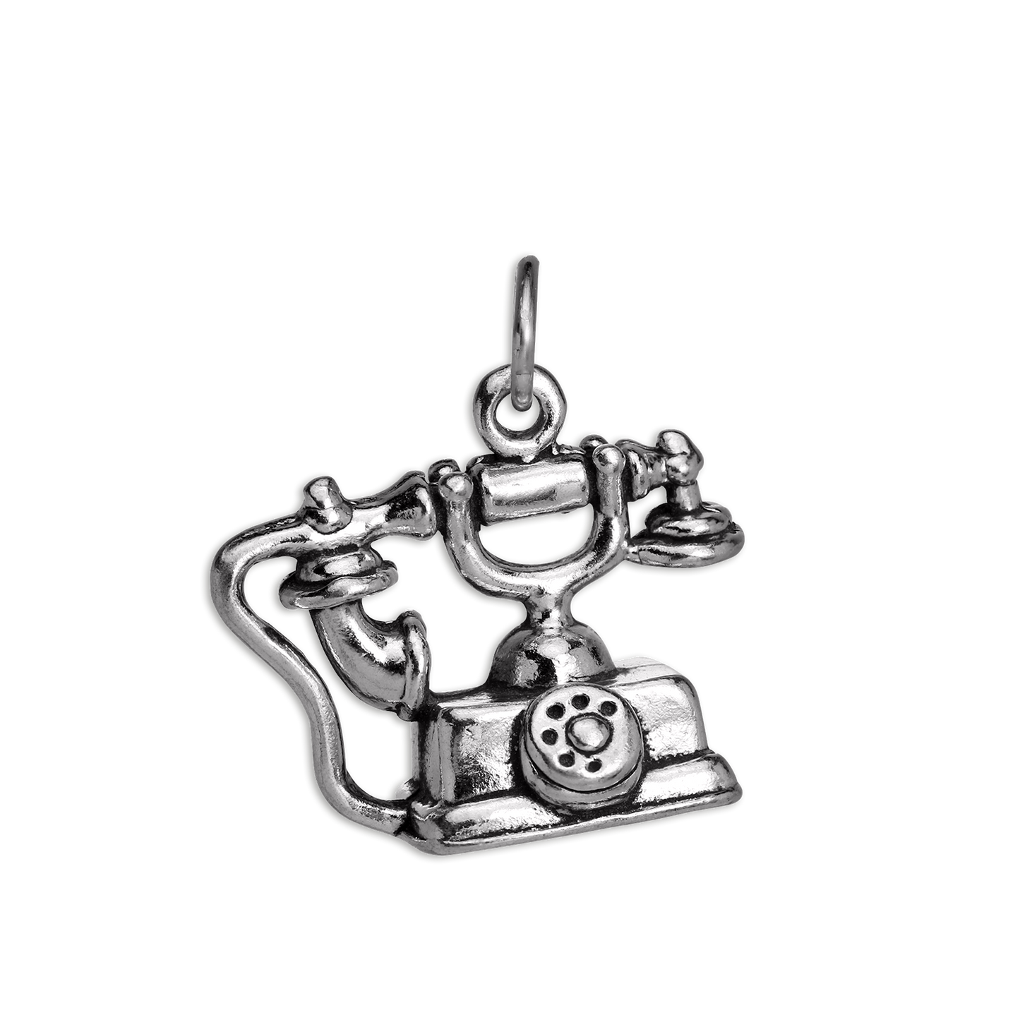 Sterling Silver Vintage Telephone Charm