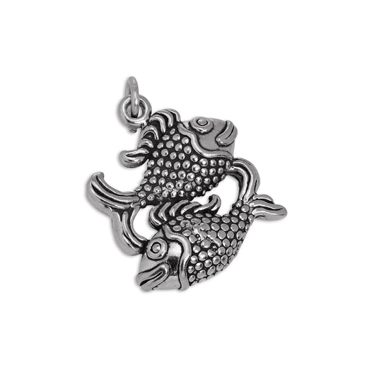Sterling Silver Pisces Charm
