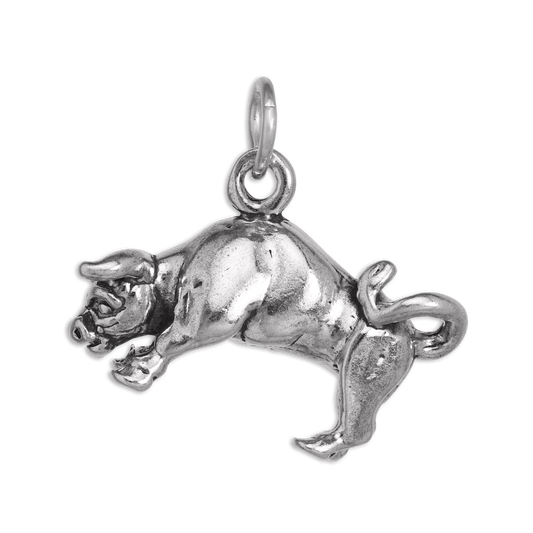 Sterling Silver Taurus Bull Charm