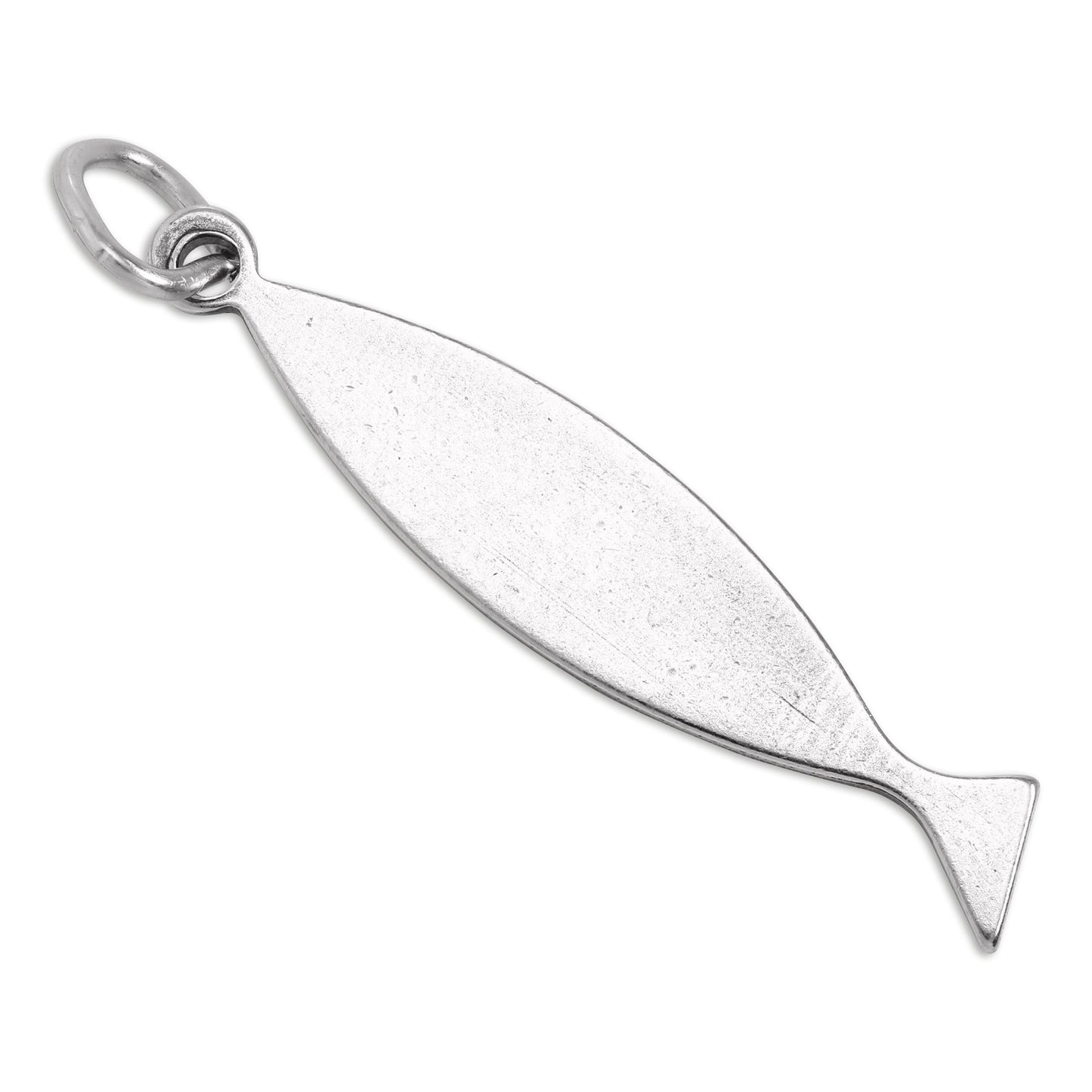 Sterling Silver Fish Cross Charm