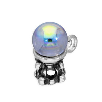Sterling Silver Crystal Ball Charm