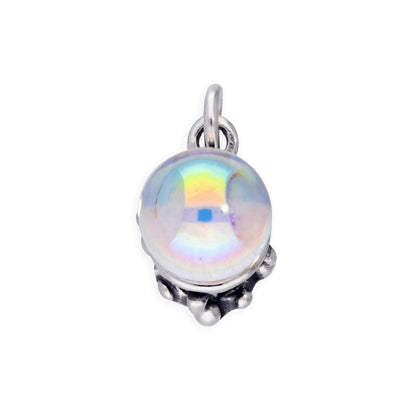 Sterling Silver Crystal Ball Charm