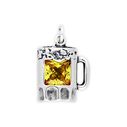 Sterling Silver Pint of Beer Charm