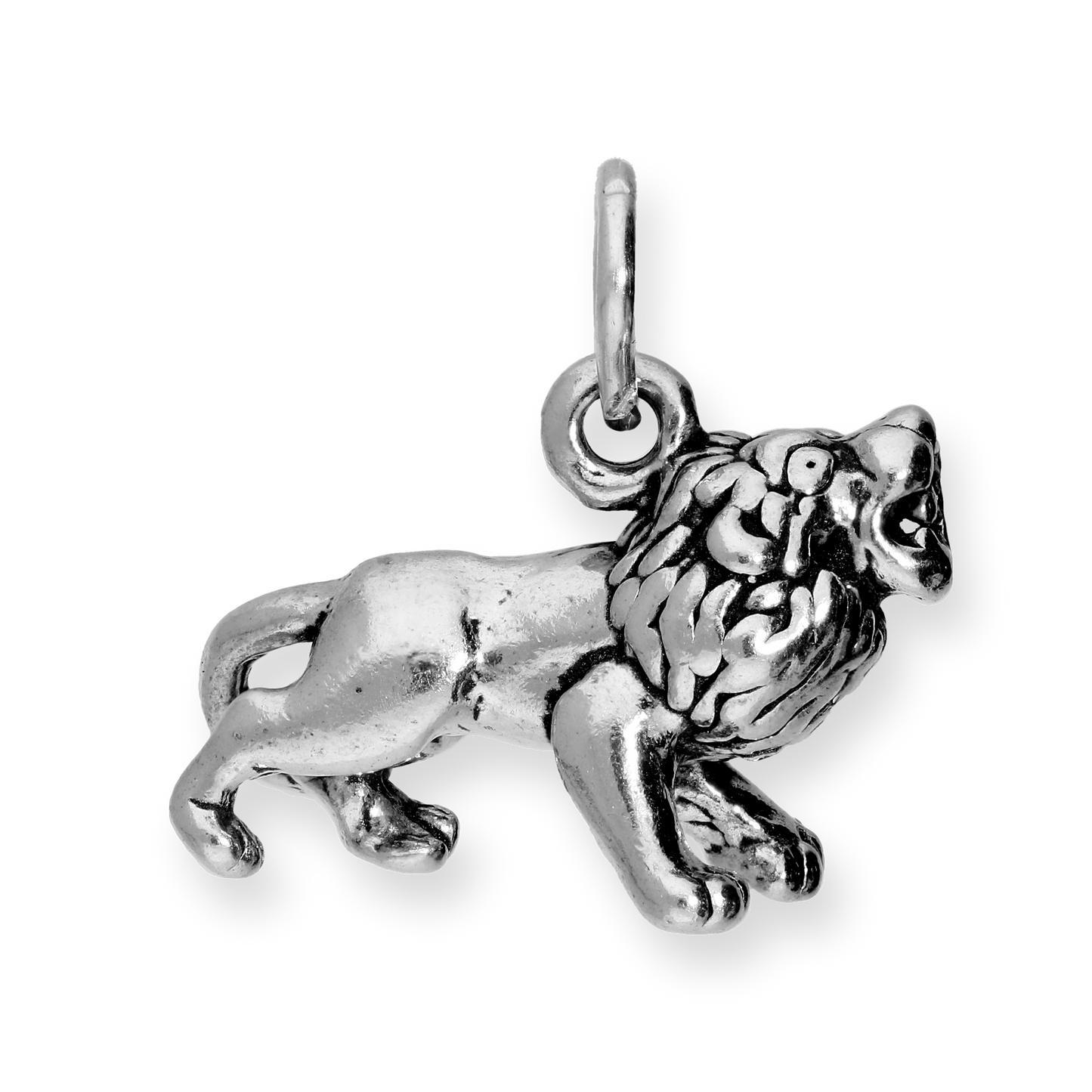 Sterling Silver Roaring Lion Charm