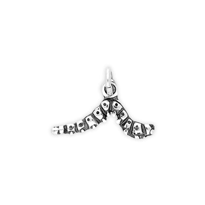 Sterling Silver Caterpillar Charm