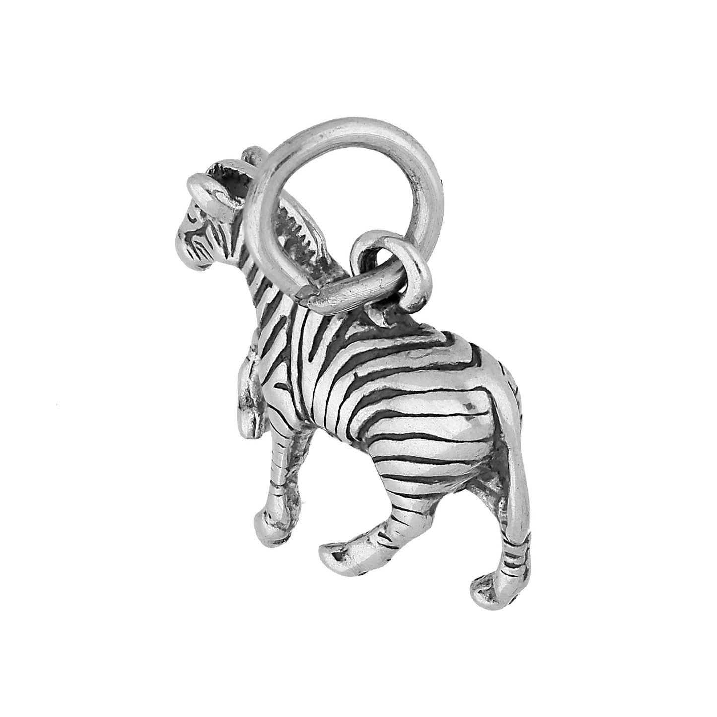 Sterling Silver Zebra Charm