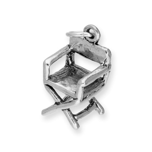 Sterling Silver Directors Chair Charm