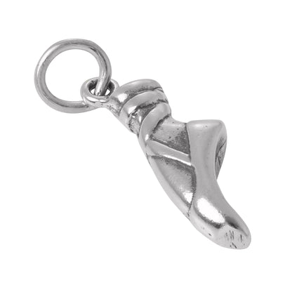 Sterling Silver Ballet Shoe and Foot Charm