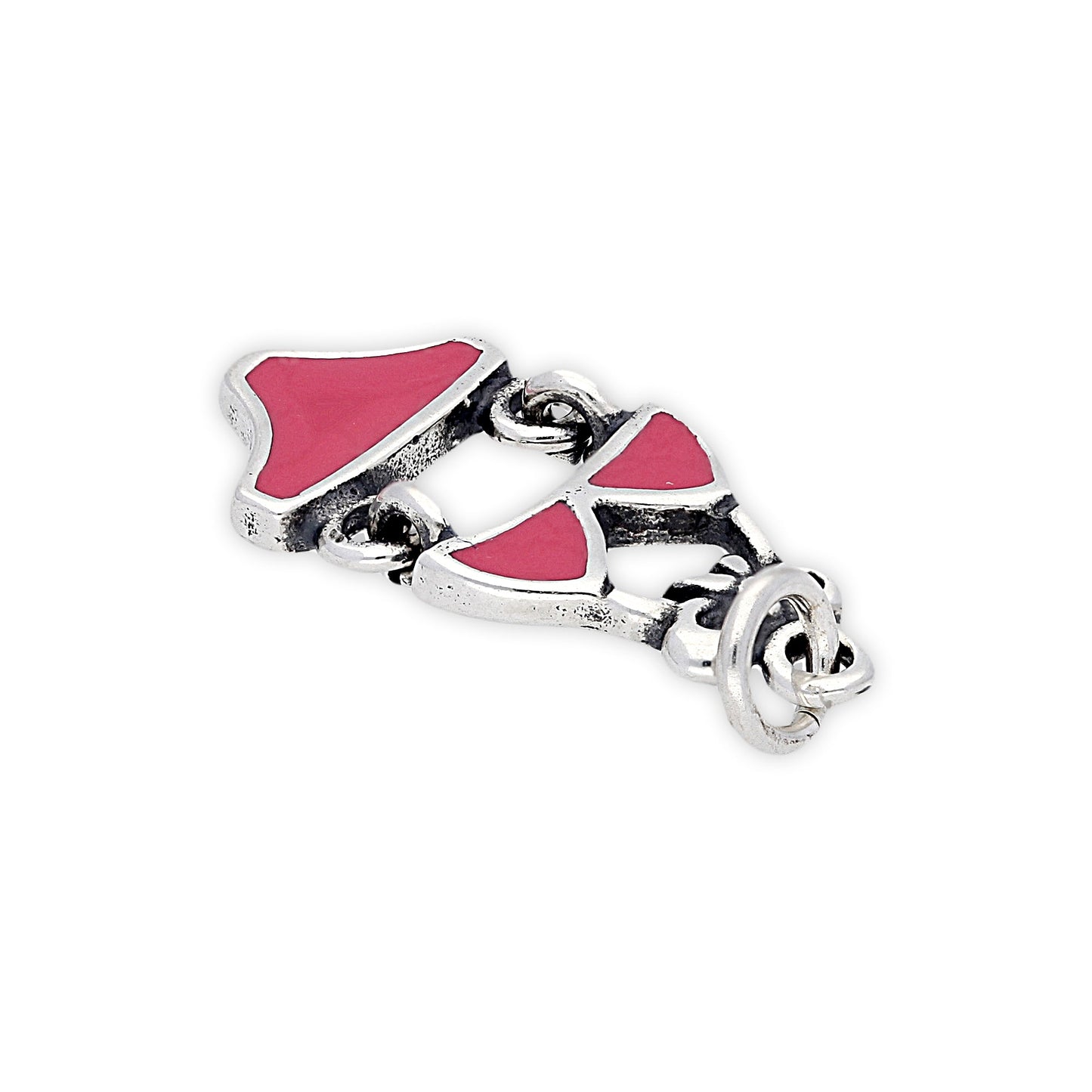 Sterling Silver and Enamel Bikini Charm