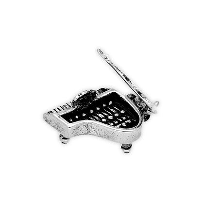 Sterling Silver Opening Grand Piano Charm