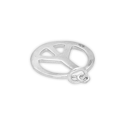Sterling Silver Peace Symbol Charm