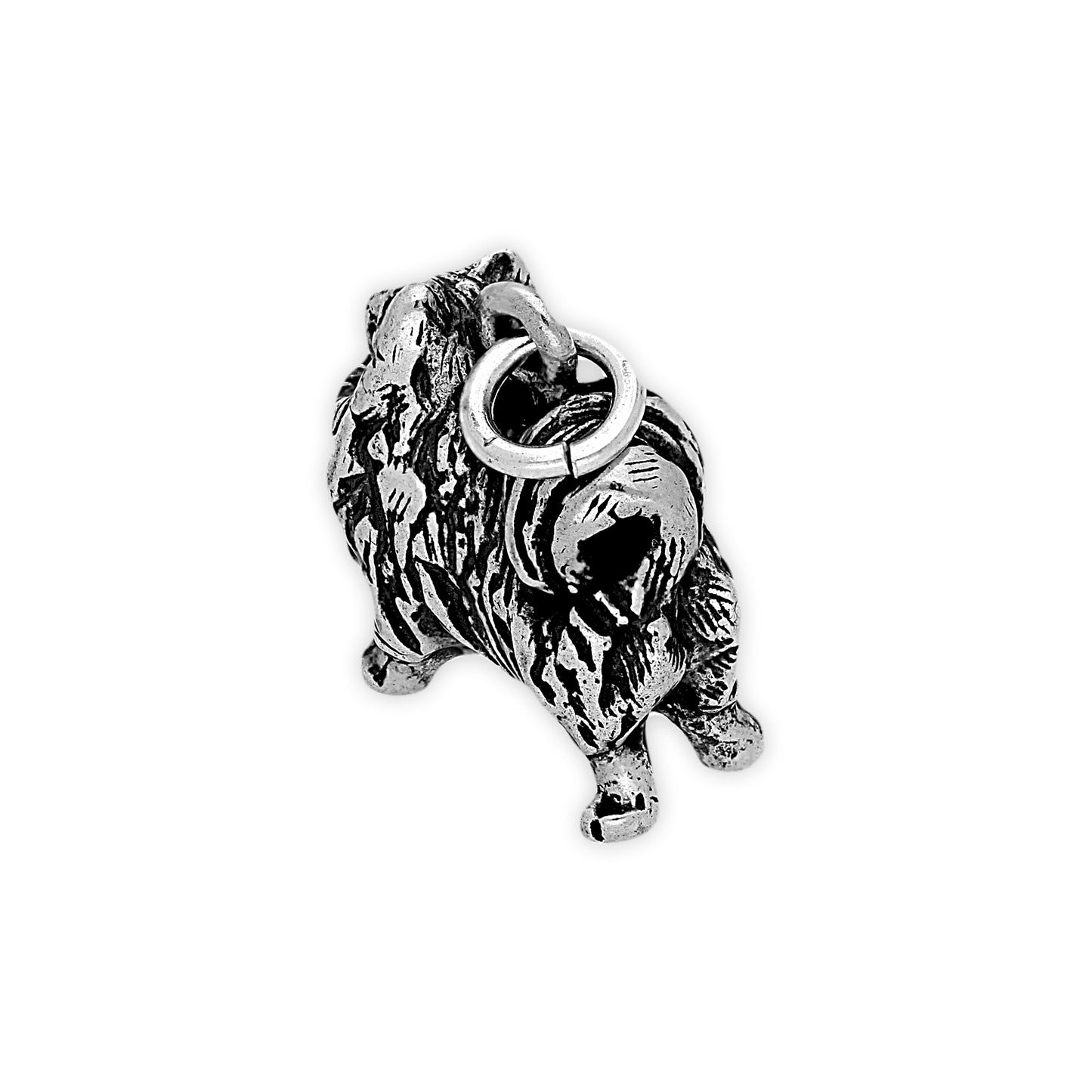 Sterling Silver Pomeranian Dog Charm