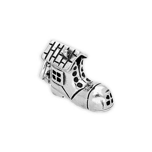 Sterling Silver Old Lady in Shoe Charm