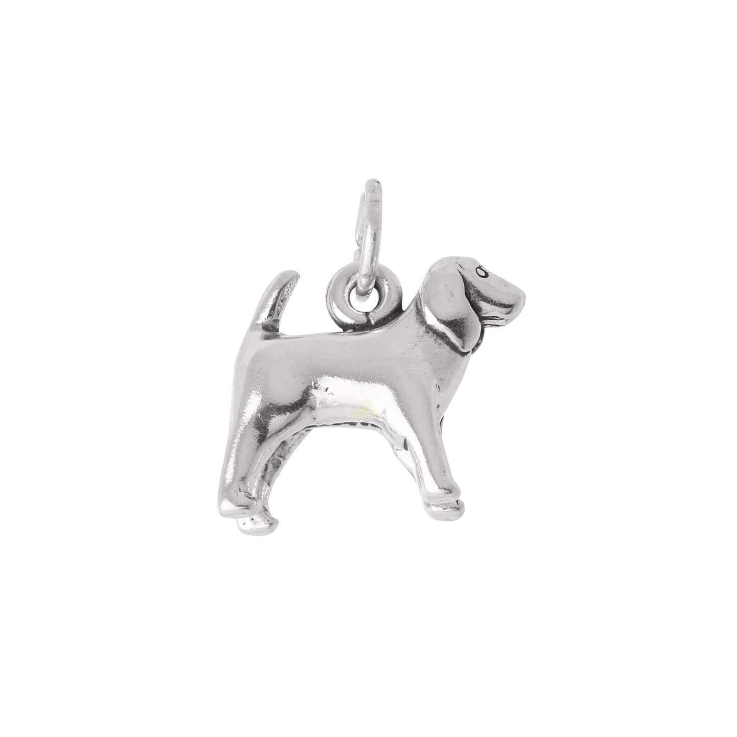 Sterling Silver 3D Spaniel Charm