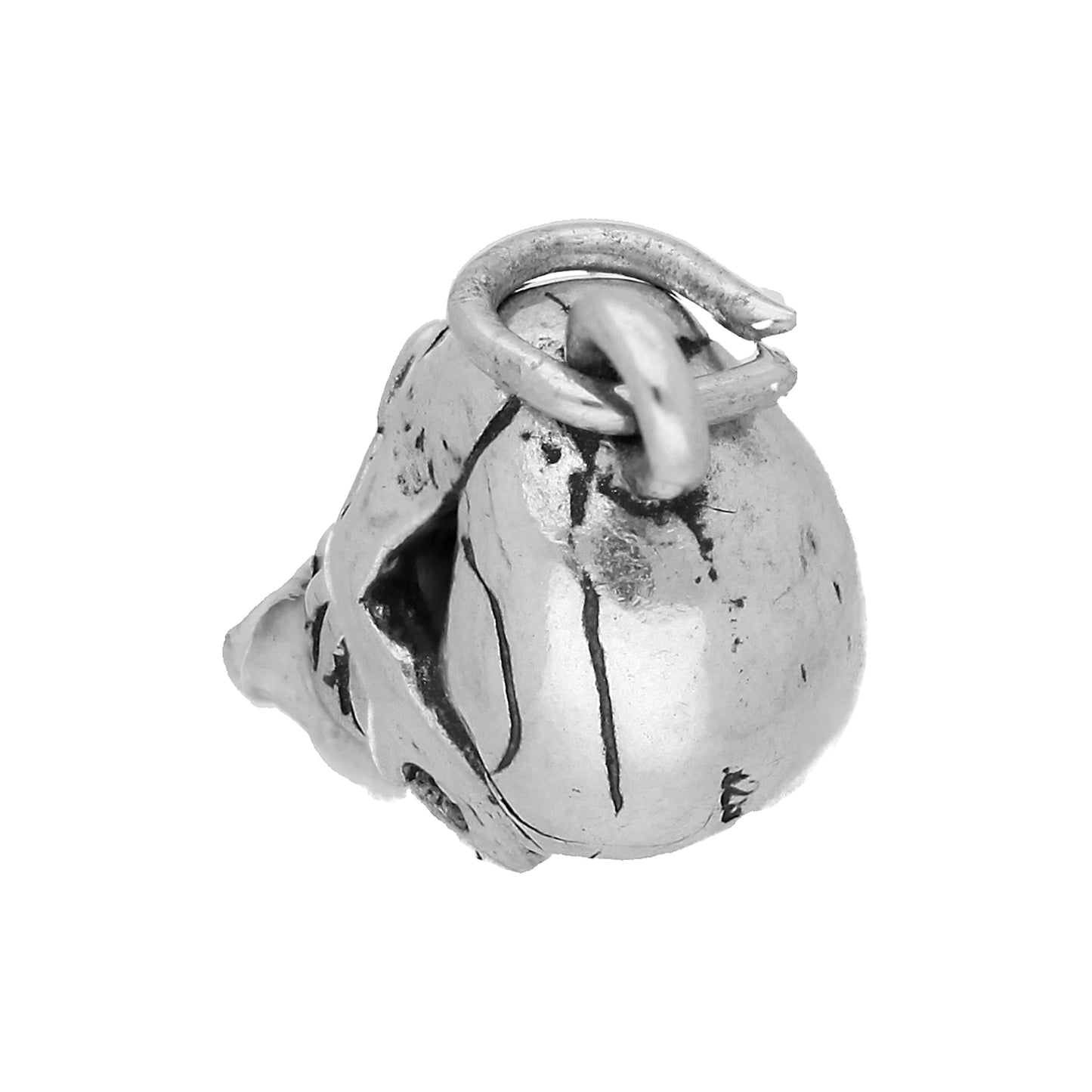 Sterling Silver Skull With Moveable Jaw Charm